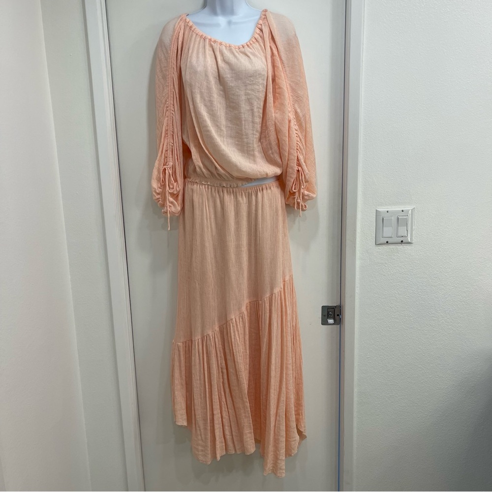 Joie 2 piece Elazara Top and Hiwalani Maxi skirt in Summer Pink Large